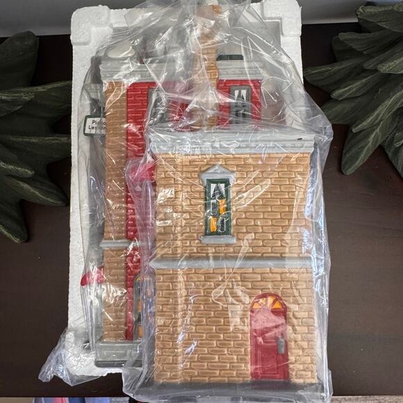 1991 Vintage Snow Village Department 56: “Finklea’s Finery:Costume Shop” - Picture 3 of 16